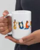 taza animales blanca brillante blanco 15oz left | Supertazas