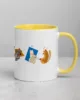 taza animales color interior amarillo 11oz right | Supertazas