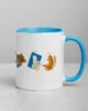 taza animales color interior azul 11oz right | Supertazas