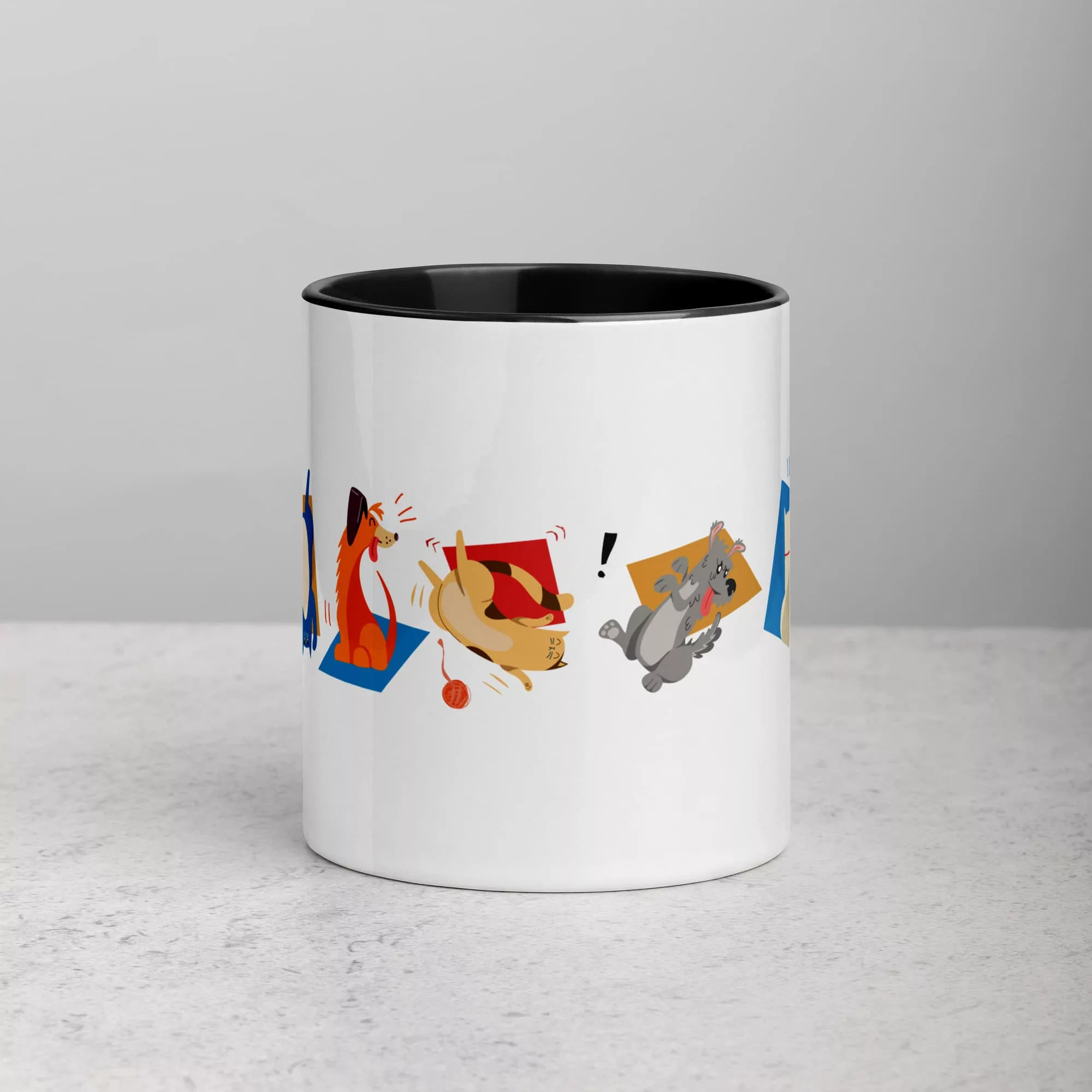 taza animales color interior negro 11oz front | Supertazas