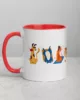 taza animales color interior rojo 11oz left | Supertazas