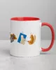 taza animales color interior rojo 11oz right | Supertazas
