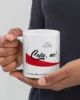 taza cola no cafe siuu blanca brillante blanco 11oz left | Supertazas