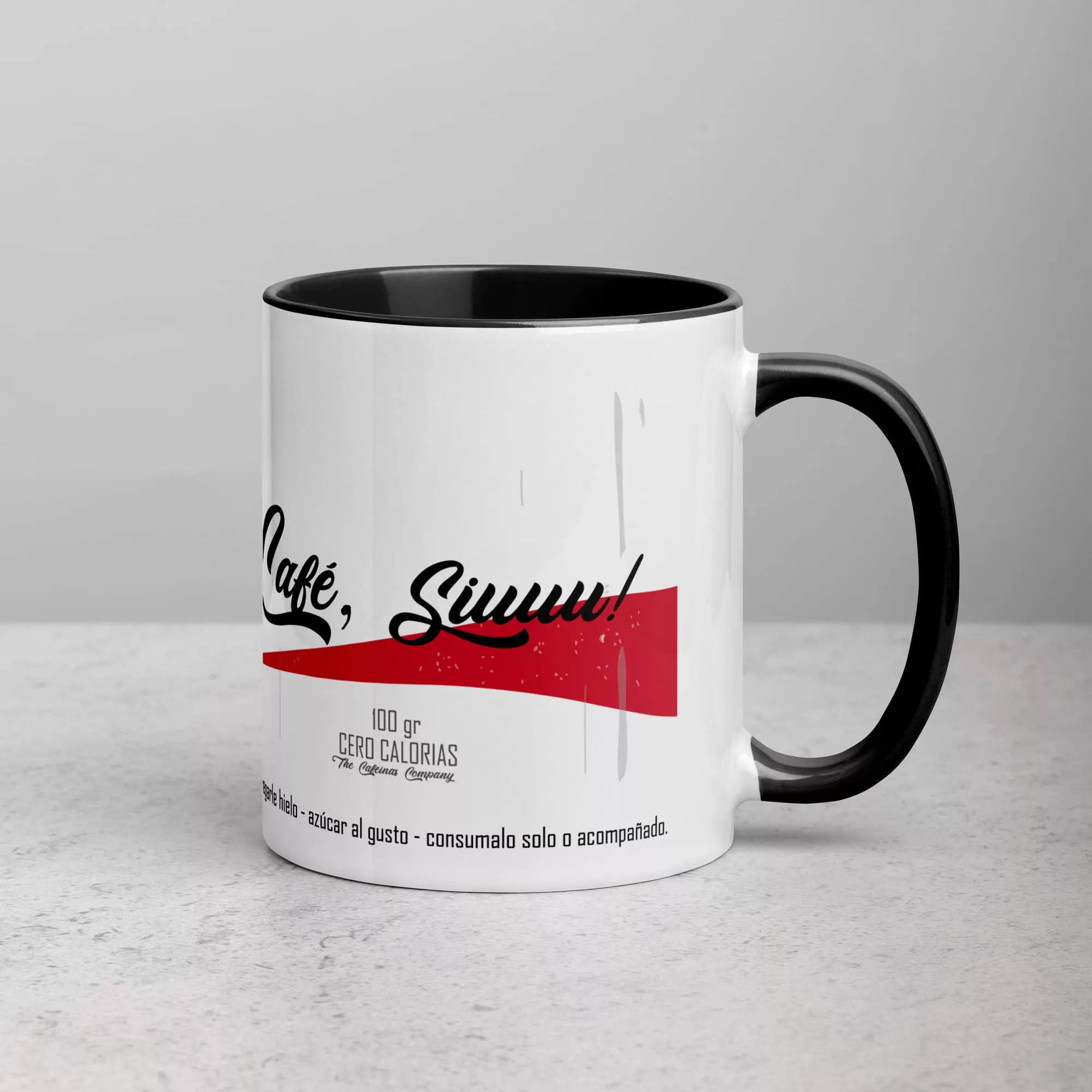 Taza Cola No Cafe Siuu Color Interior Negro 11Oz Right - Supertazas taza cola no cafe siuu color interior negro 11oz right | Supertazas