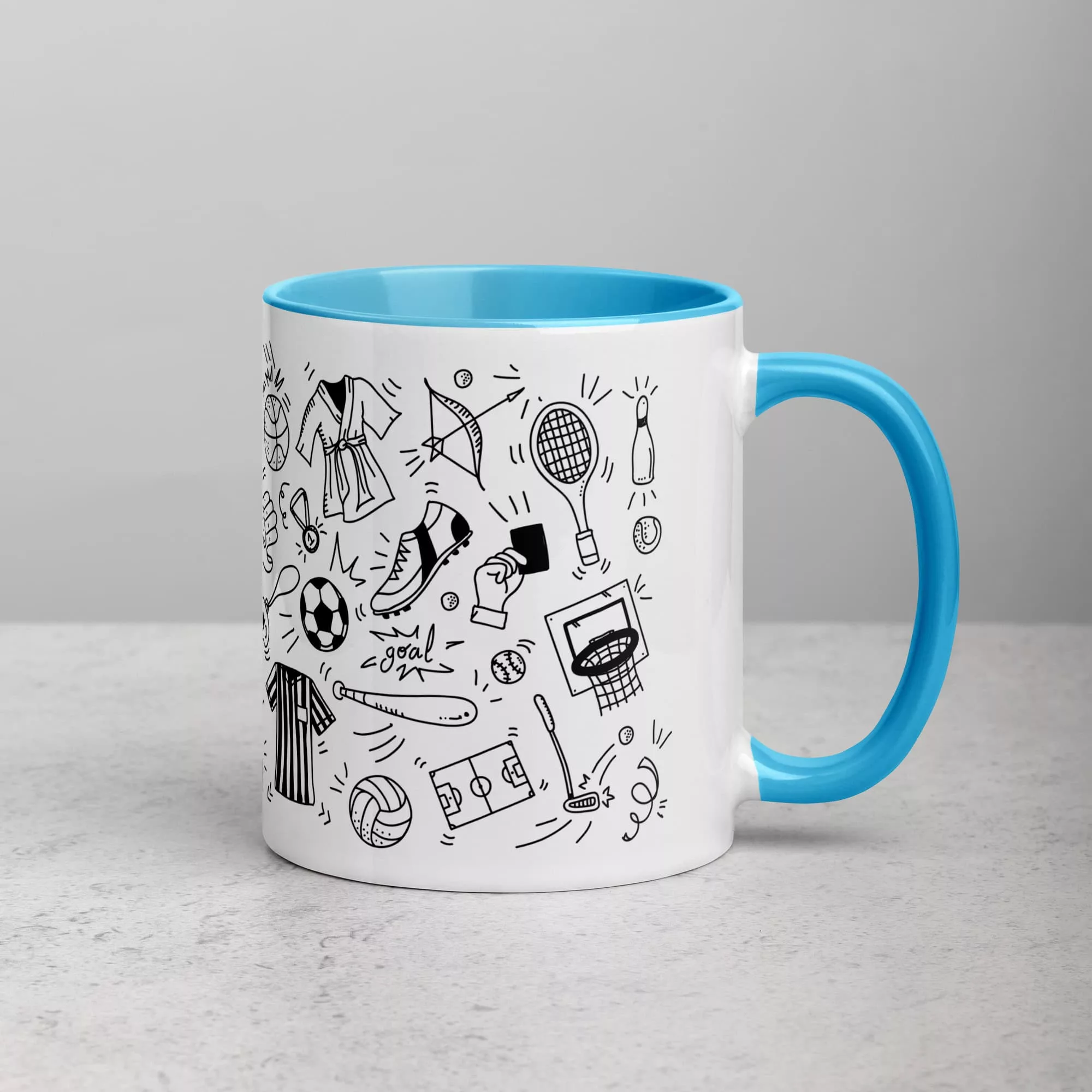 Taza Deportes Color Interior Azul 11Oz Right - Supertazas taza deportes color interior azul 11oz right | Supertazas