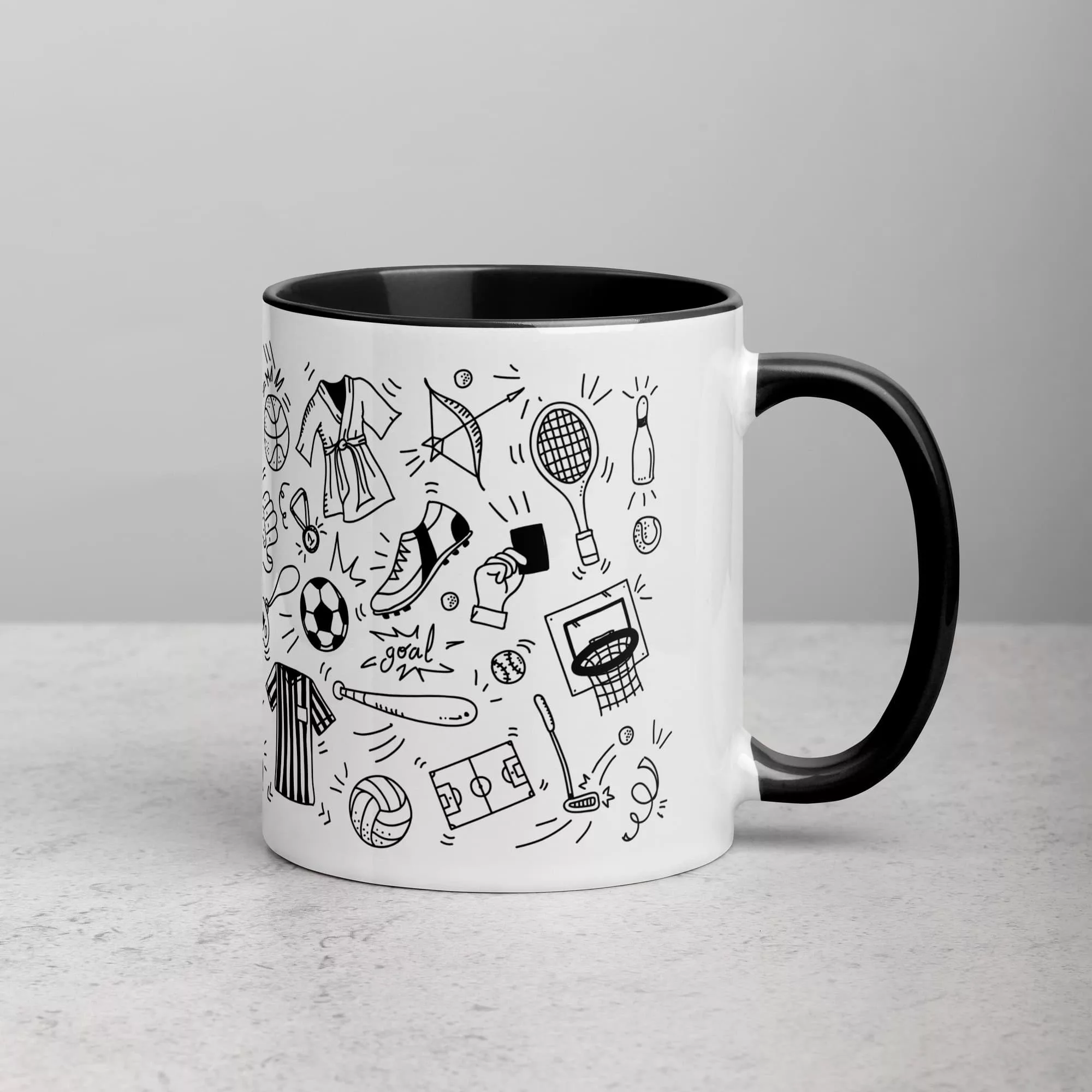 Taza Deportes Color Interior Negro 11Oz Right - Supertazas taza deportes color interior negro 11oz right | Supertazas
