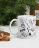 taza instrumentos musicales blanca brillante blanco 11oz left | Supertazas