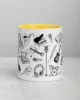 taza instrumentos musicales color interior amarillo 11oz front | Supertazas