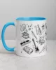 taza instrumentos musicales color interior azul 11oz left | Supertazas