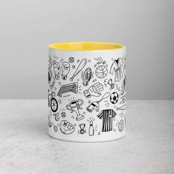 white ceramic mug with color inside yellow 11oz front 63cbe24a97e59