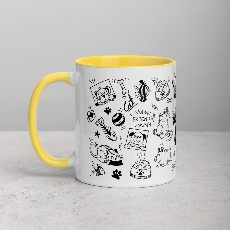 white ceramic mug with color inside yellow 11oz left 63ca79b1e5f03