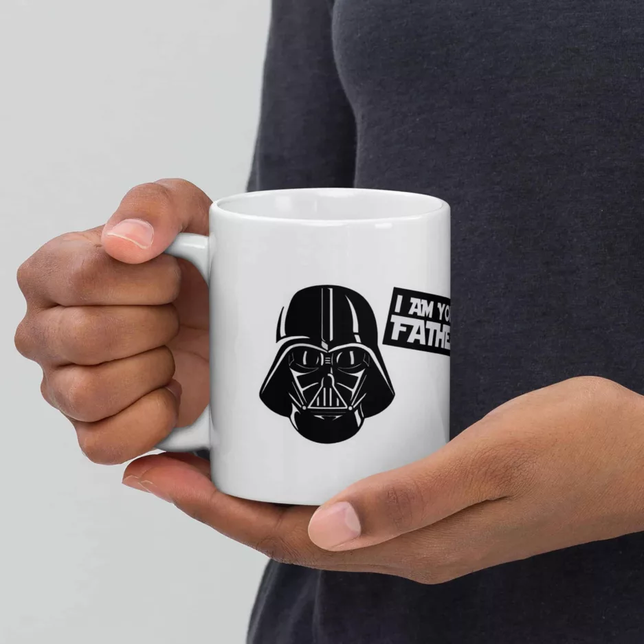 Taza Darth Vader Yo Soy Tu Padre Blanca Brillante Blanco 11Oz Left - Supertazas taza darth vader yo soy tu padre blanca brillante blanco 11oz left 1 | Supertazas