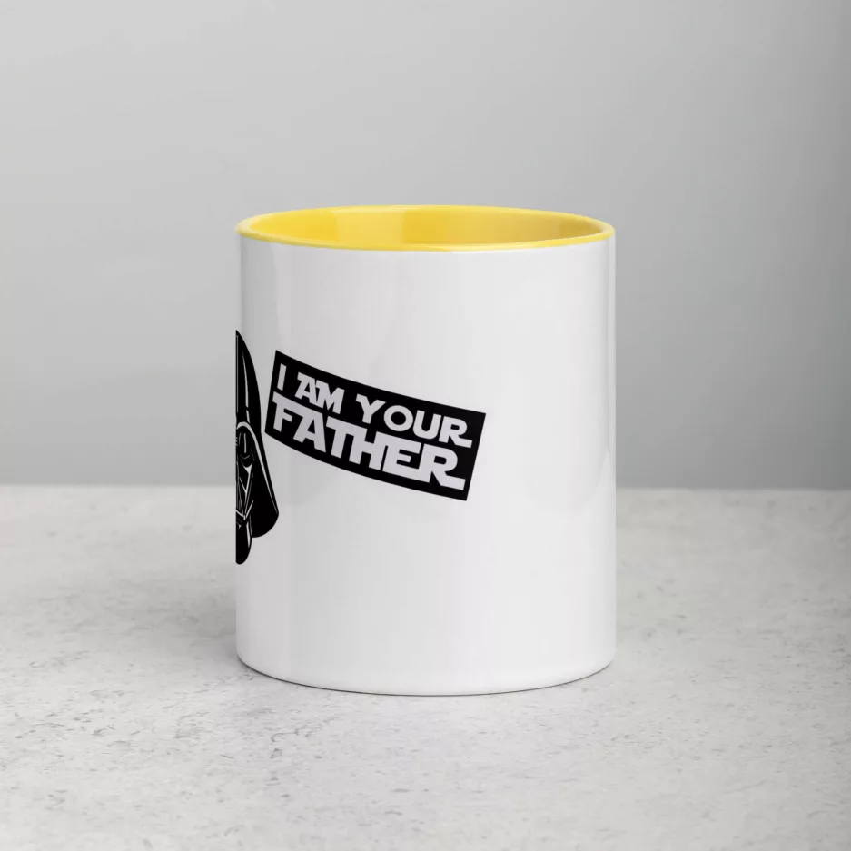 Taza Darth Vader Yo Soy Tu Padre Color Interior Amarillo 11Oz Front - Supertazas taza darth vader yo soy tu padre color interior amarillo 11oz front 1 | Supertazas