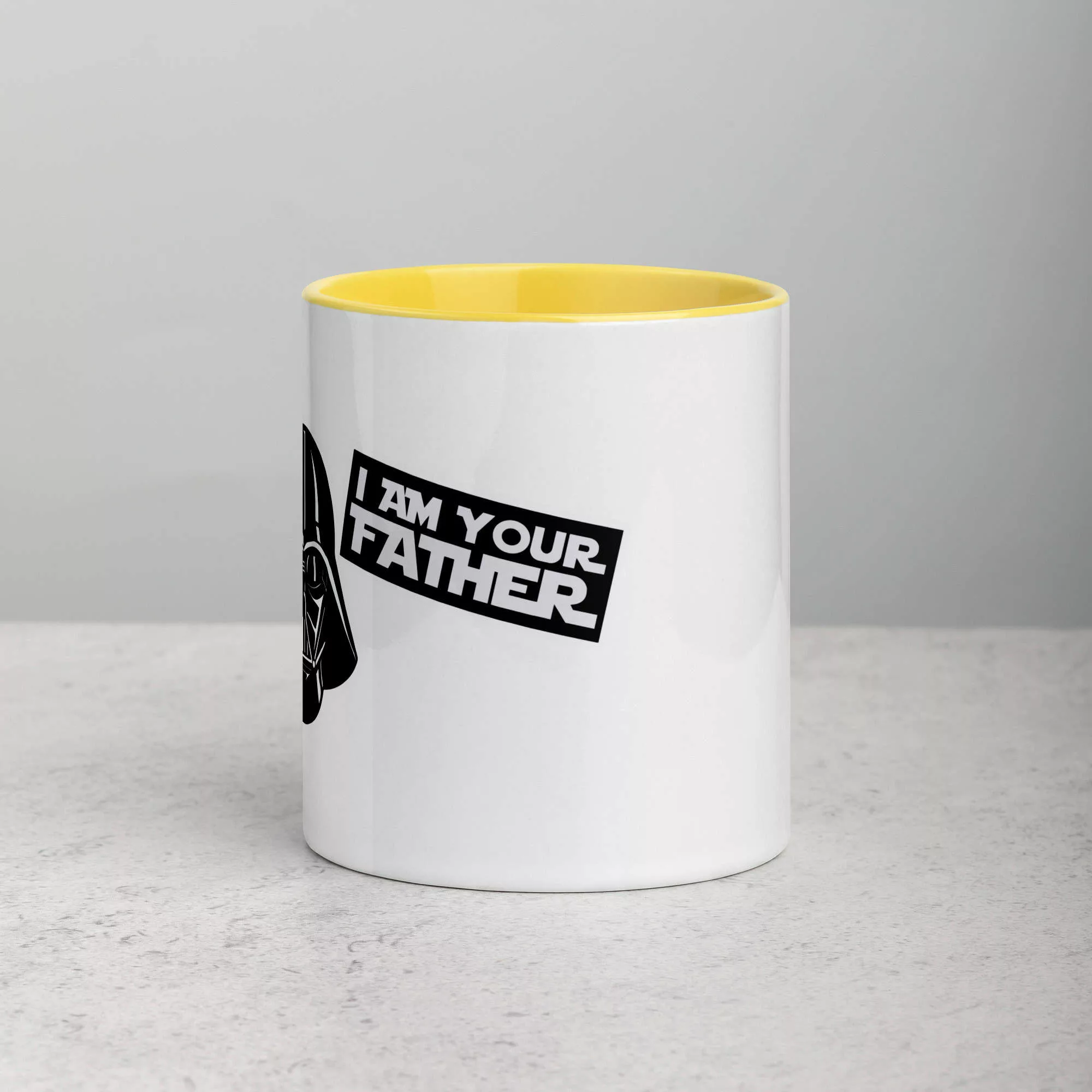 Taza Darth Vader Yo Soy Tu Padre Color Interior Amarillo 11Oz Front - Supertazas taza darth vader yo soy tu padre color interior amarillo 11oz front 1 | Supertazas