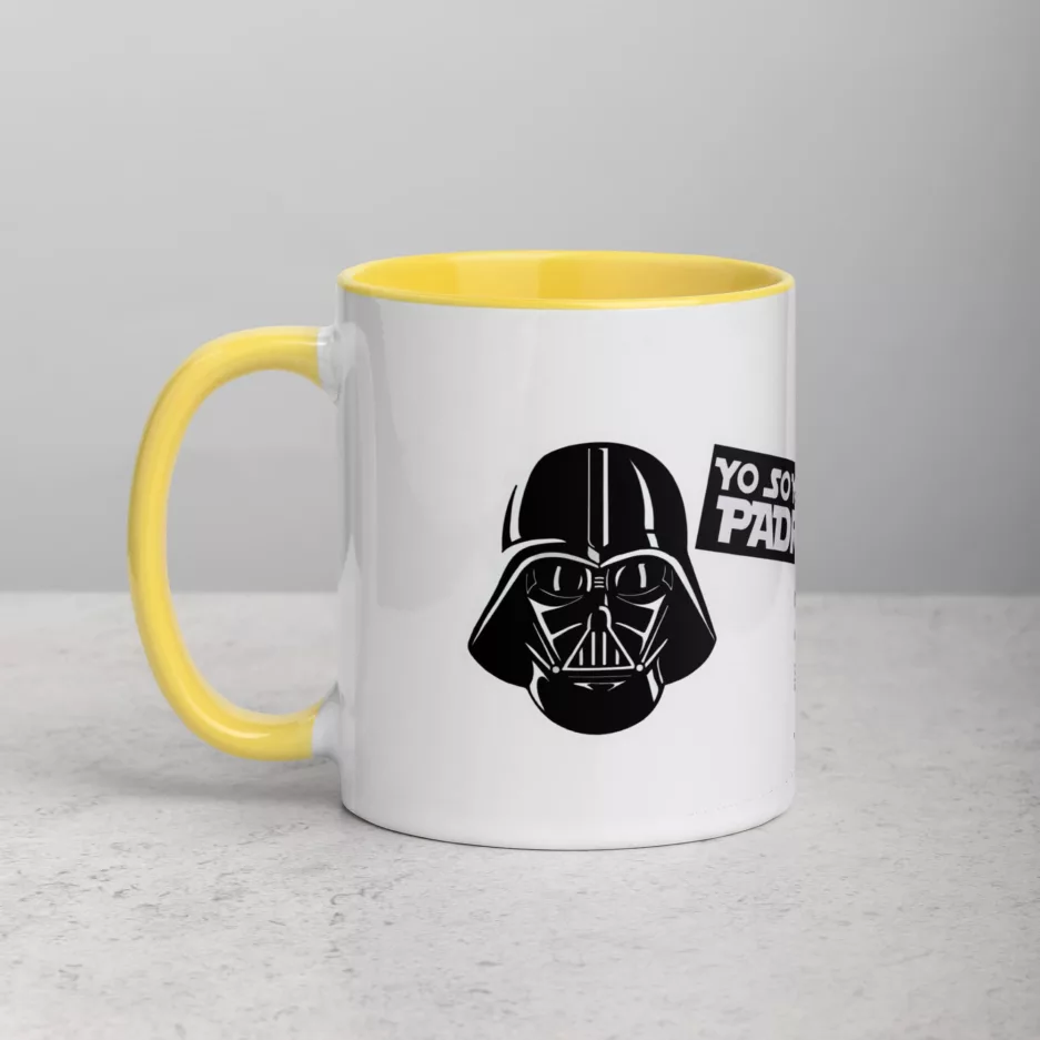 Taza Darth Vader Yo Soy Tu Padre Color Interior Amarillo 11Oz Left - Supertazas taza darth vader yo soy tu padre color interior amarillo 11oz left | Supertazas