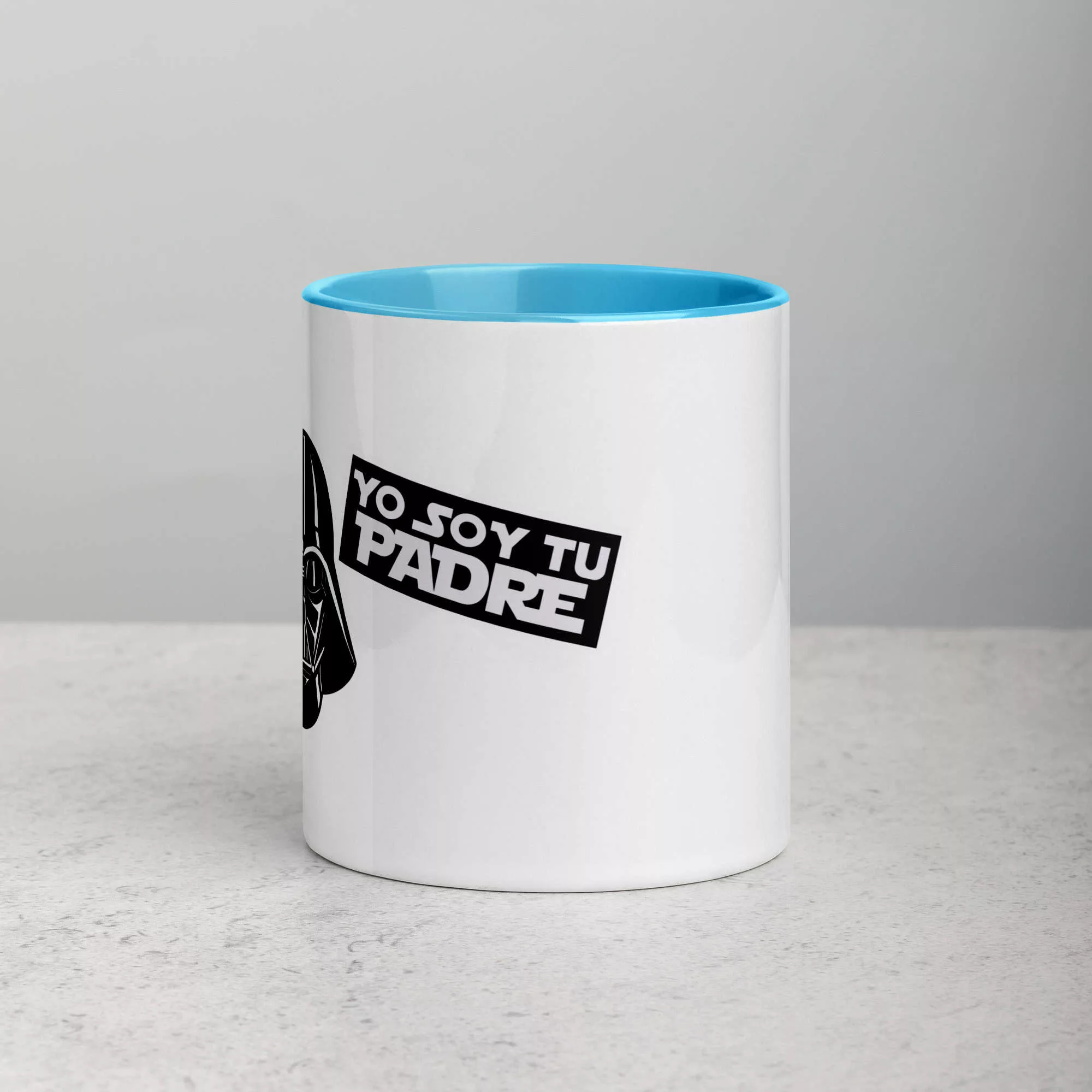 Taza Darth Vader Yo Soy Tu Padre Color Interior Azul 11Oz Front - Supertazas taza darth vader yo soy tu padre color interior azul 11oz front | Supertazas