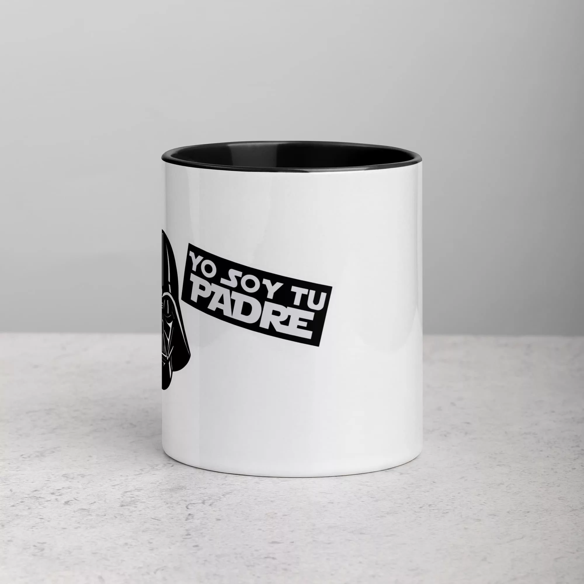 Taza Darth Vader Yo Soy Tu Padre Color Interior Negro 11Oz Front - Supertazas taza darth vader yo soy tu padre color interior negro 11oz front | Supertazas