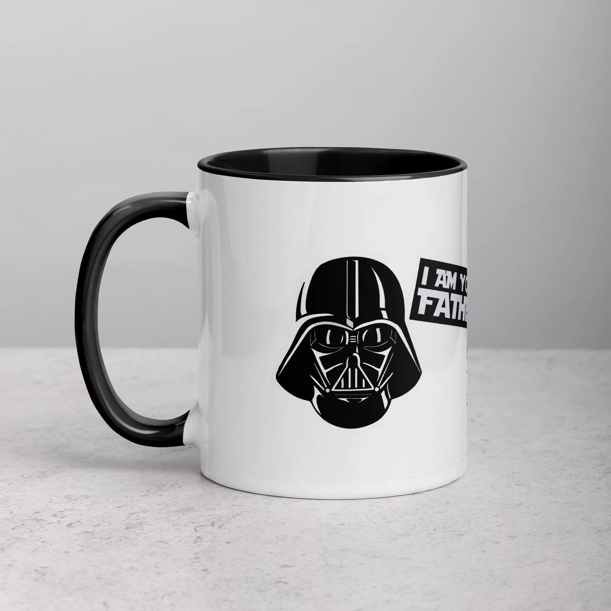 Taza Darth Vader Yo Soy Tu Padre Color Interior Negro 11Oz Left - Supertazas taza darth vader yo soy tu padre color interior negro 11oz left 1 | Supertazas