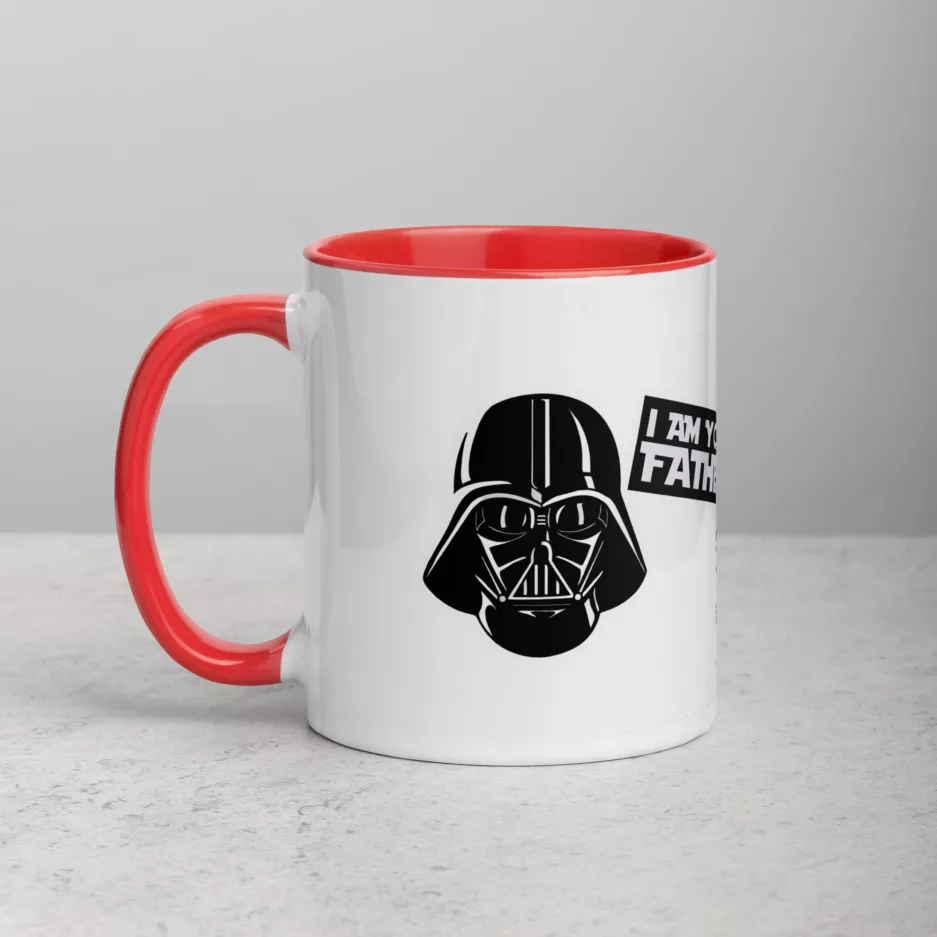 Taza Darth Vader Yo Soy Tu Padre Color Interior Rojo 11Oz Left - Supertazas taza darth vader yo soy tu padre color interior rojo 11oz left 1 | Supertazas