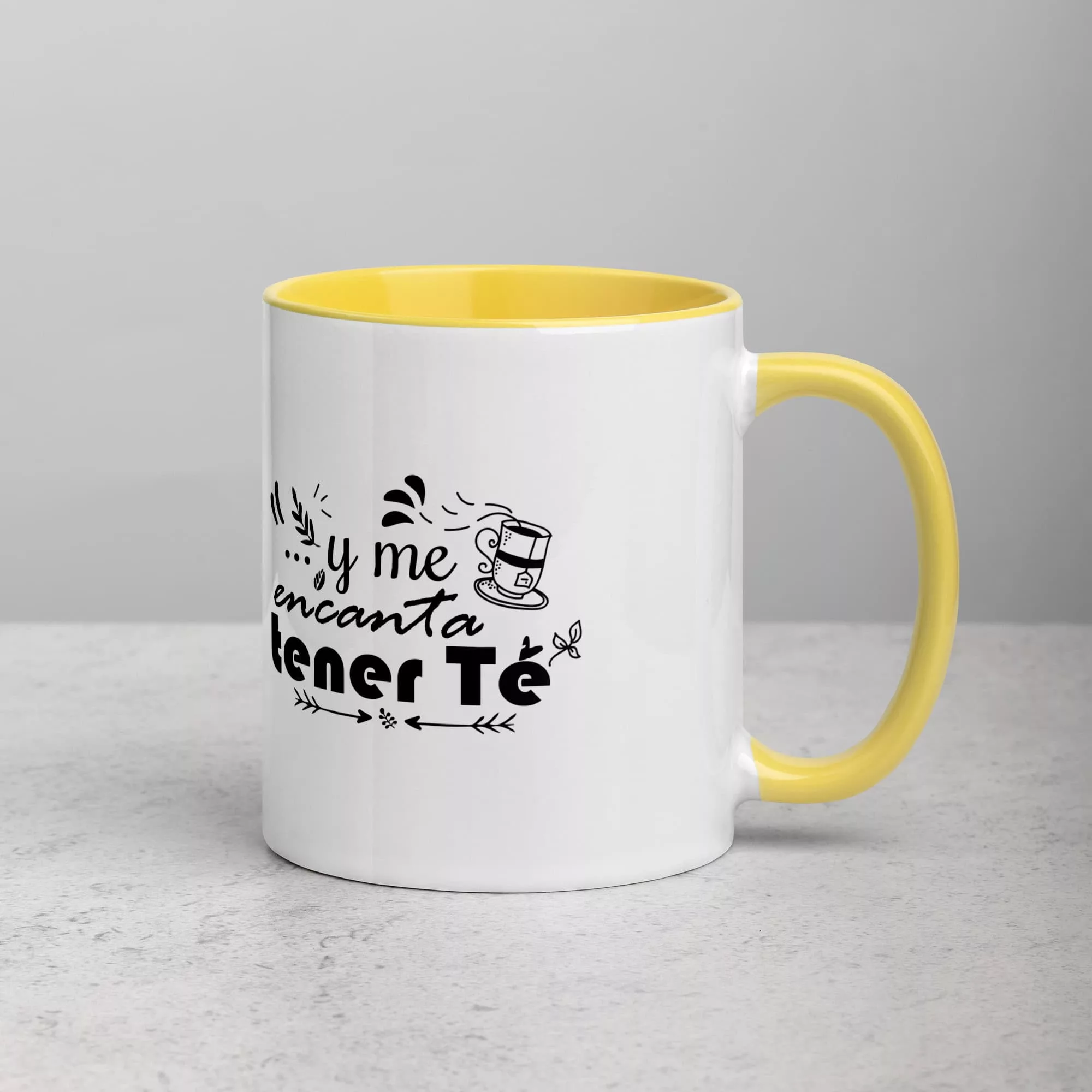Taza Me Encanta Terner Te Color Interior Amarillo 11Oz Right - Supertazas taza me encanta terner te color interior amarillo 11oz right | Supertazas