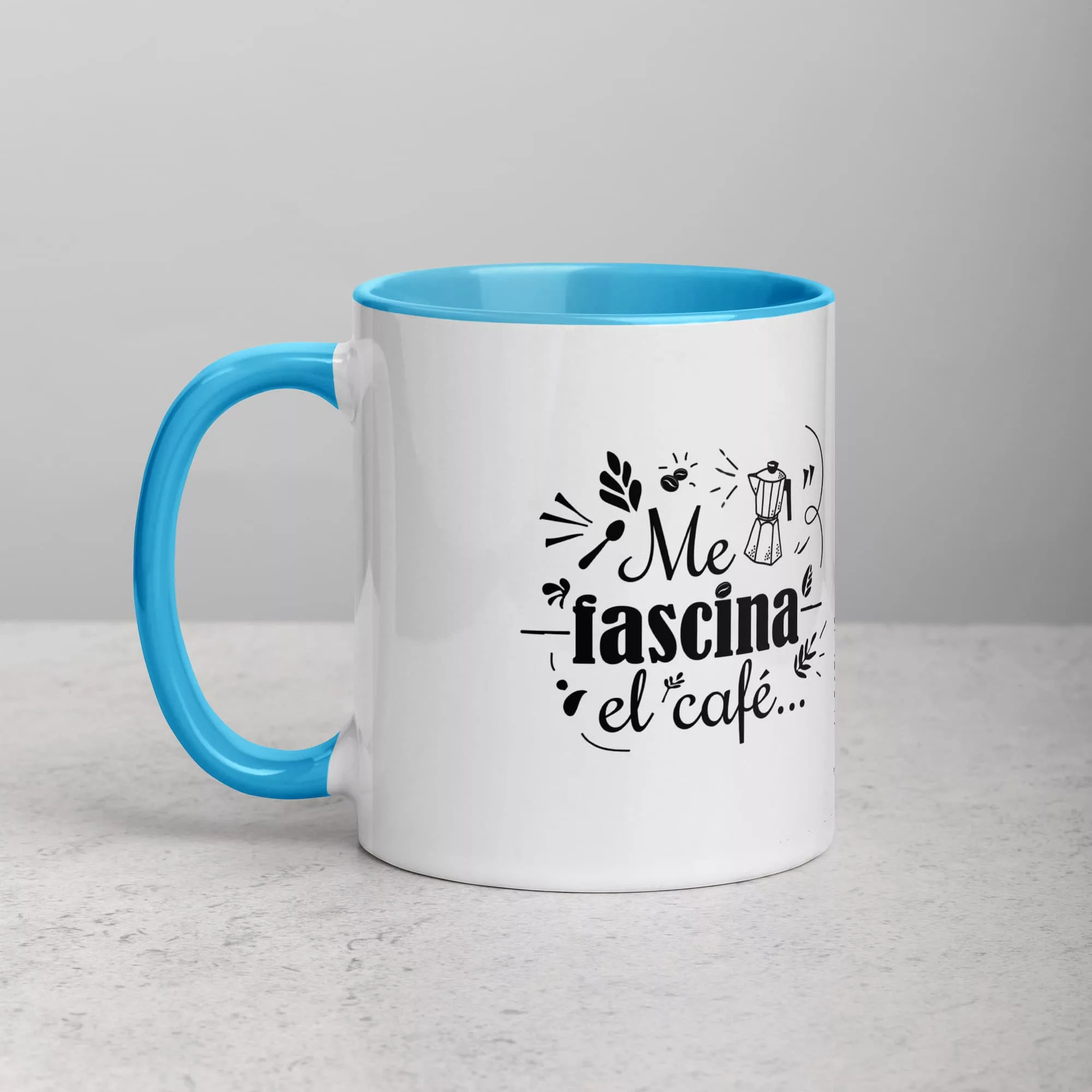 Taza Me Encanta Terner Te Color Interior Azul 11Oz Left - Supertazas taza me encanta terner te color interior azul 11oz left | Supertazas