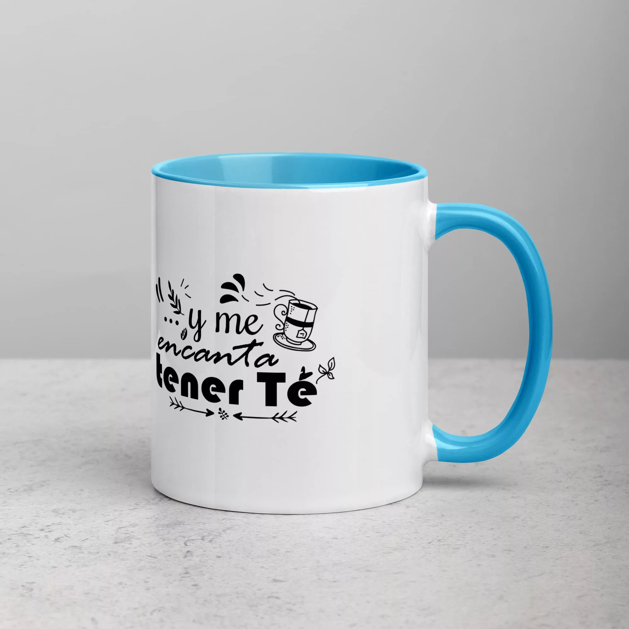 Taza Me Encanta Terner Te Color Interior Azul 11Oz Right - Supertazas taza me encanta terner te color interior azul 11oz right | Supertazas