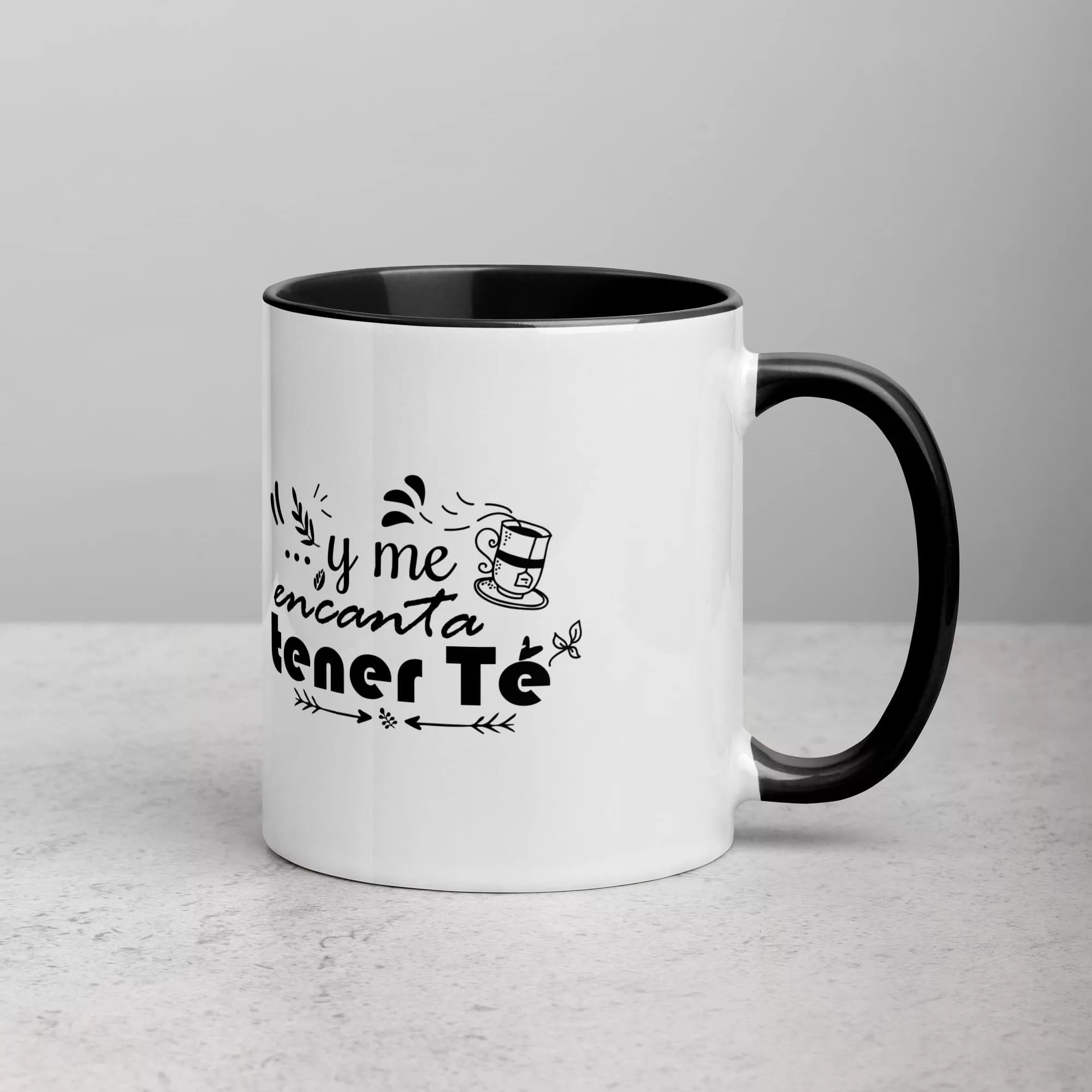 Taza Me Encanta Terner Te Color Interior Negro 11Oz Right - Supertazas taza me encanta terner te color interior negro 11oz right | Supertazas