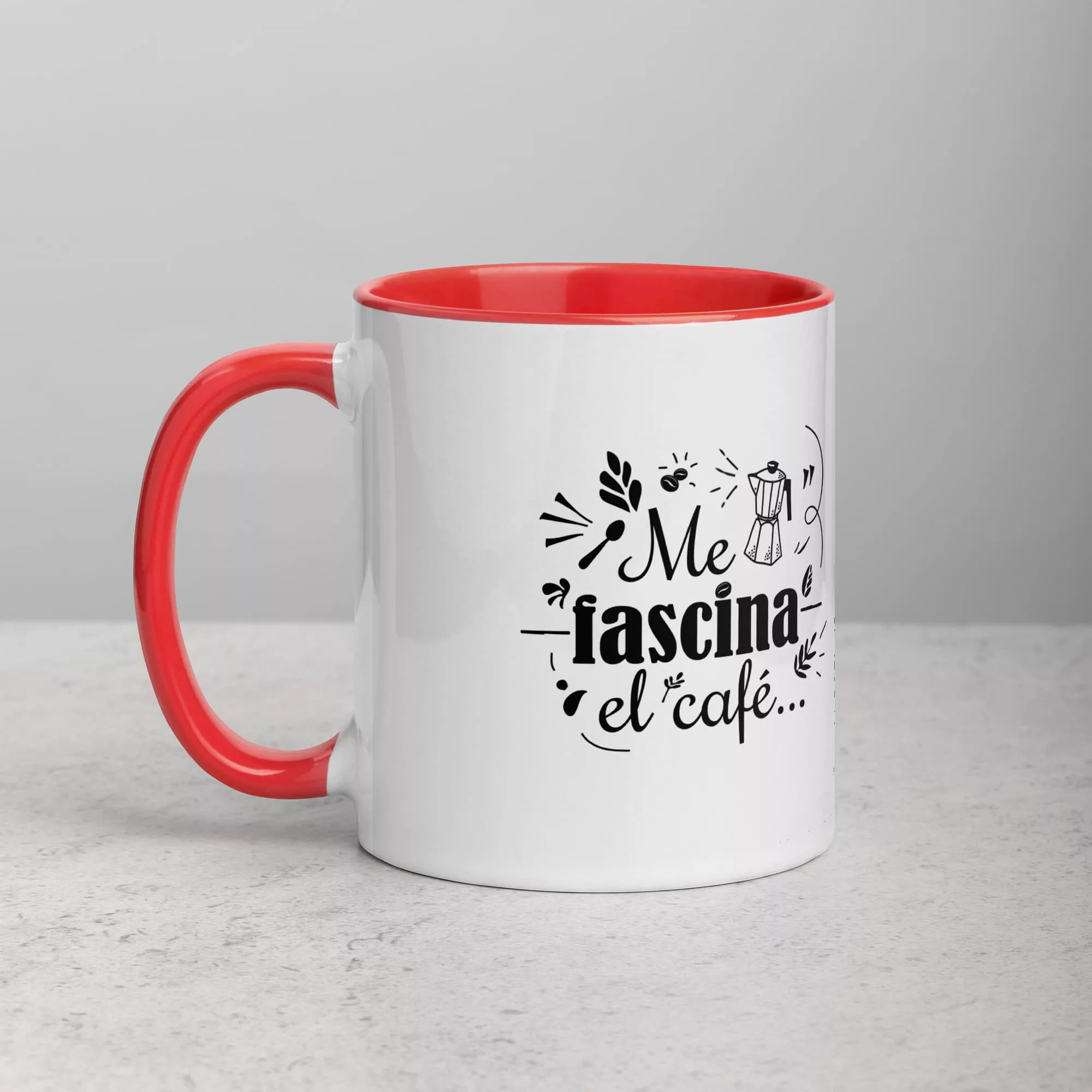 Taza Me Encanta Terner Te Color Interior Rojo 11Oz Left - Supertazas taza me encanta terner te color interior rojo 11oz left | Supertazas