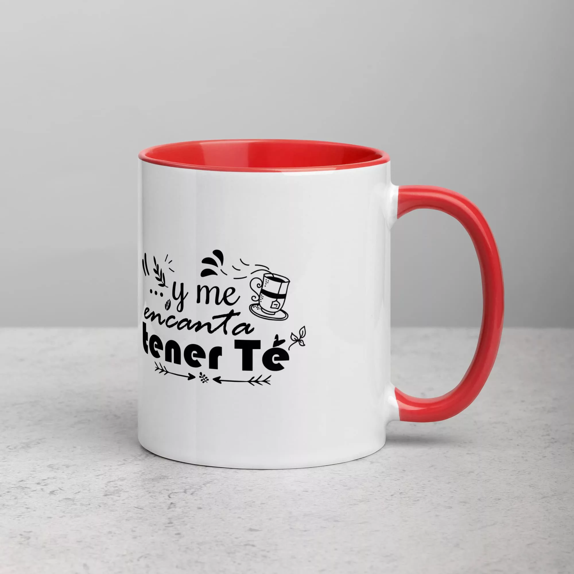 Taza Me Encanta Terner Te Color Interior Rojo 11Oz Right - Supertazas taza me encanta terner te color interior rojo 11oz right | Supertazas