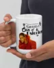 taza meme shakira sesion com bizarrap blanca brillante blanco 15oz left | Supertazas