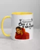 taza meme shakira sesion com bizarrap color interior amarillo 11oz left | Supertazas