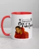 taza meme shakira sesion com bizarrap color interior rojo 11oz left | Supertazas