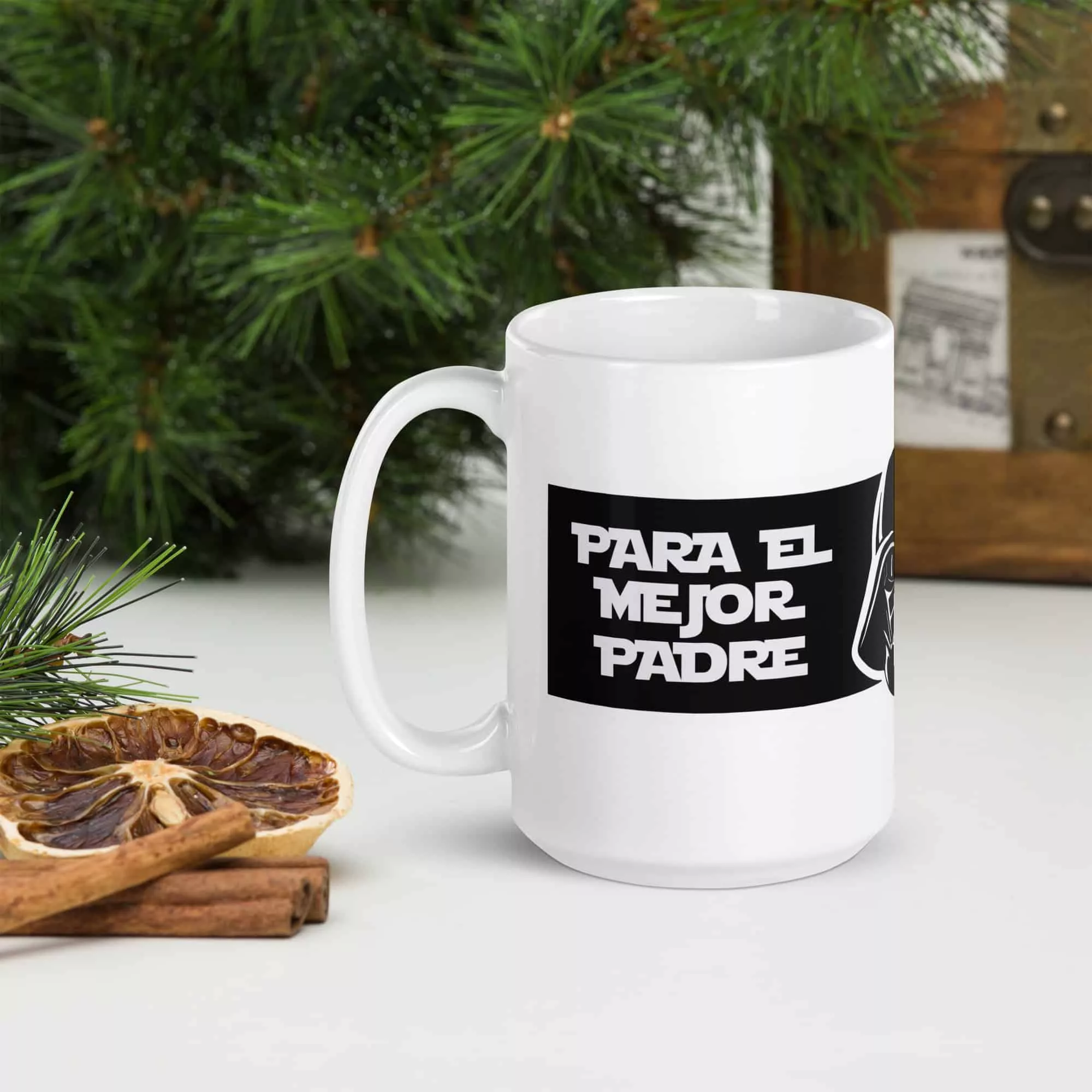 Taza Para El Mejor Padre De La Galaxia Blanca Brillante Blanco 15Oz Left - Supertazas taza para el mejor padre de la galaxia blanca brillante blanco 15oz left | Supertazas