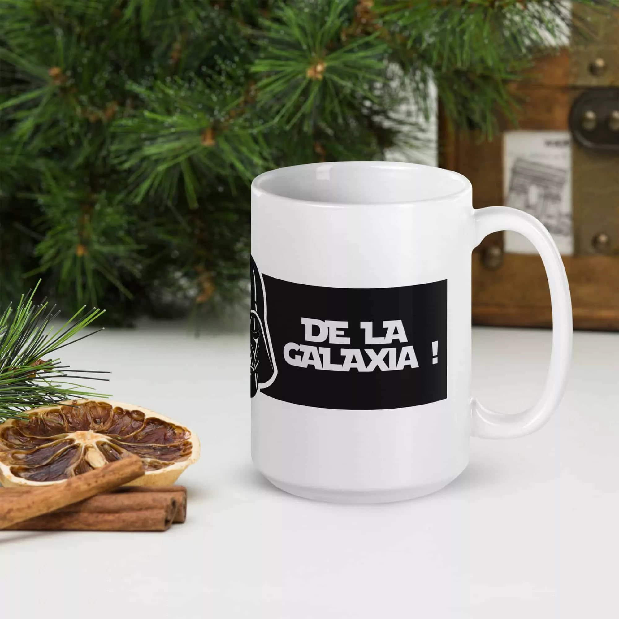 Taza Para El Mejor Padre De La Galaxia Blanca Brillante Blanco 15Oz Right - Supertazas taza para el mejor padre de la galaxia blanca brillante blanco 15oz right | Supertazas