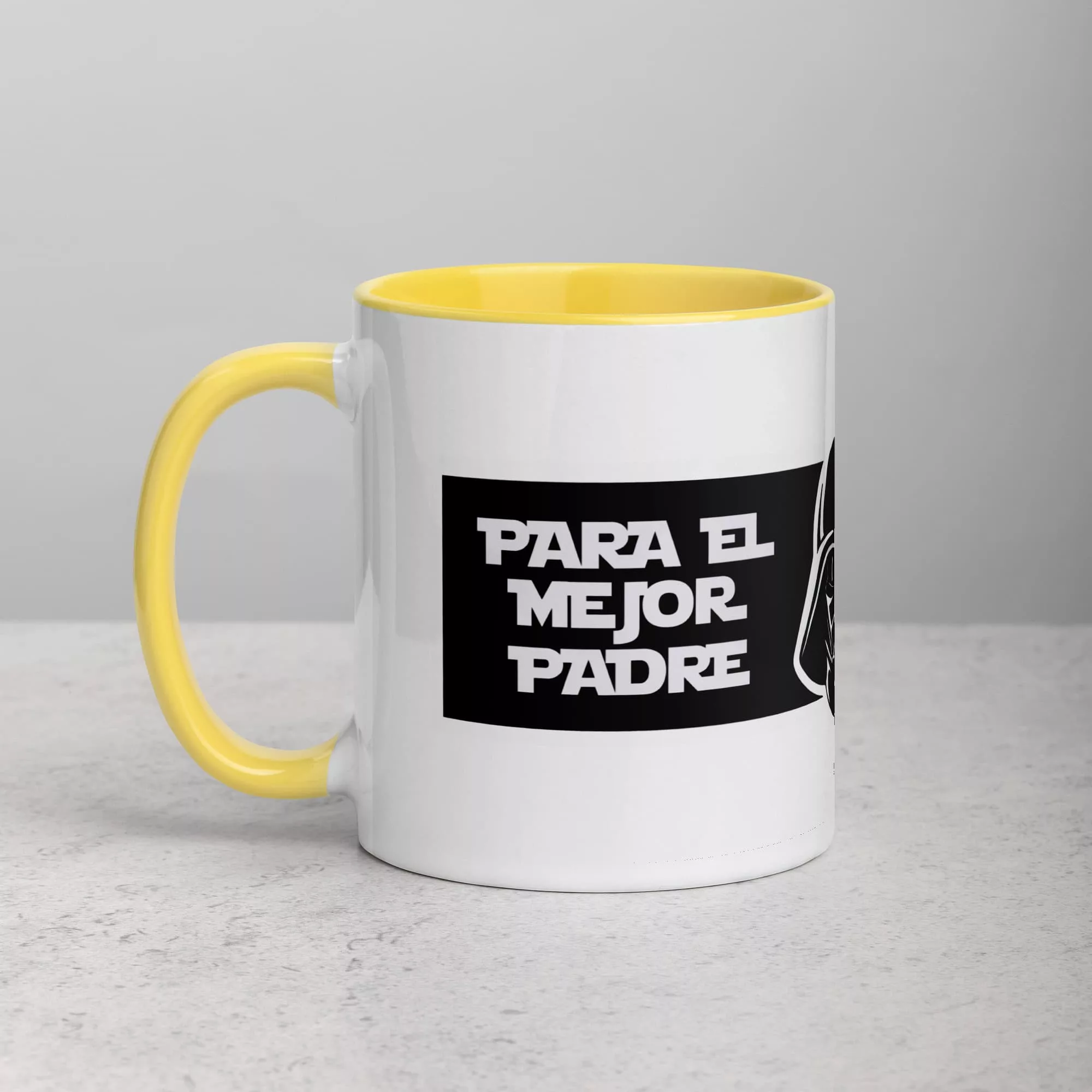 Taza Para El Mejor Padre De La Galaxia Color Interior Amarillo 11Oz Left - Supertazas taza para el mejor padre de la galaxia color interior amarillo 11oz left | Supertazas