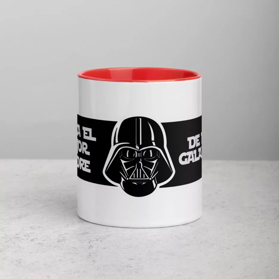 Taza Para El Mejor Padre De La Galaxia Color Interior Rojo 11Oz Front - Supertazas taza para el mejor padre de la galaxia color interior rojo 11oz front | Supertazas