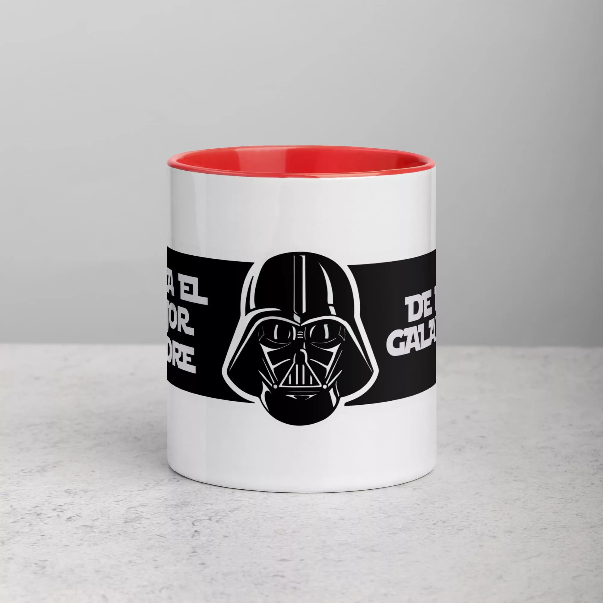 Taza Para El Mejor Padre De La Galaxia Color Interior Rojo 11Oz Front - Supertazas taza para el mejor padre de la galaxia color interior rojo 11oz front | Supertazas