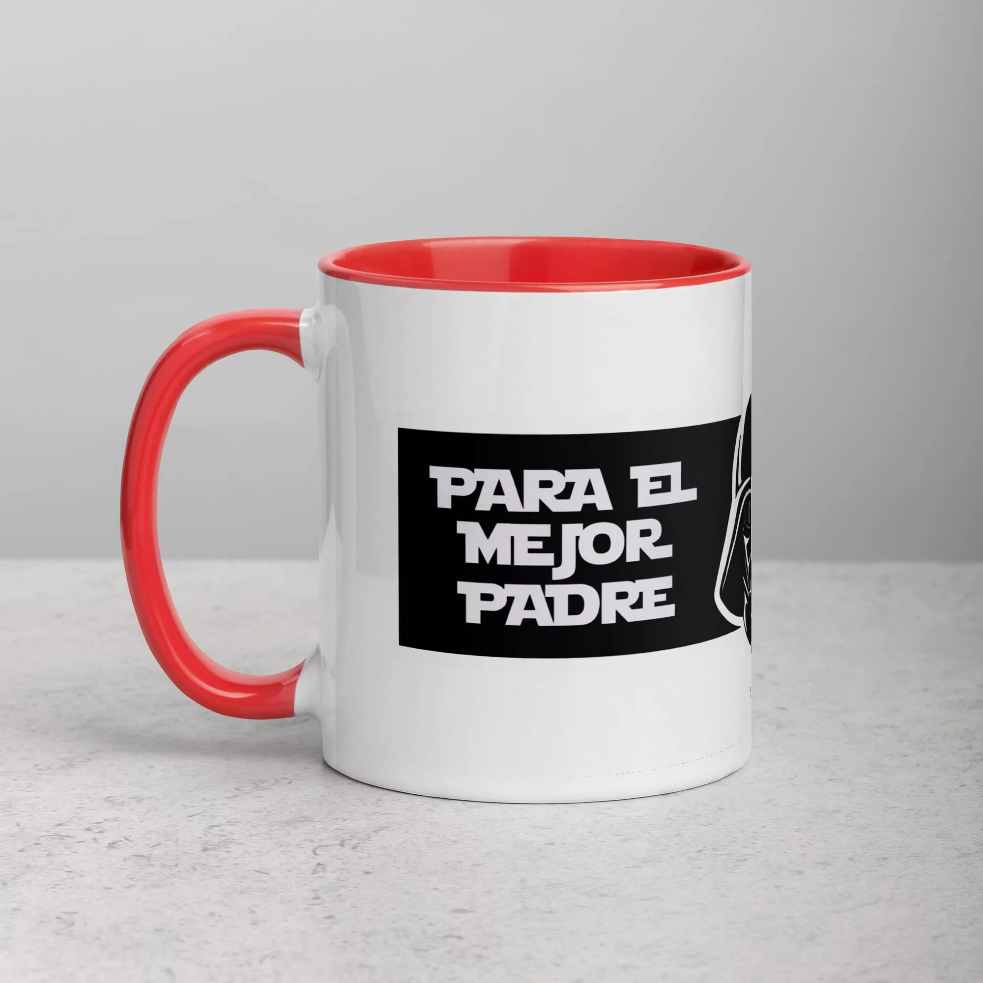Taza Para El Mejor Padre De La Galaxia Color Interior Rojo 11Oz Left - Supertazas taza para el mejor padre de la galaxia color interior rojo 11oz left | Supertazas