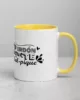 taza shakira perdon que te sal pique color interior amarillo 11oz right | Supertazas
