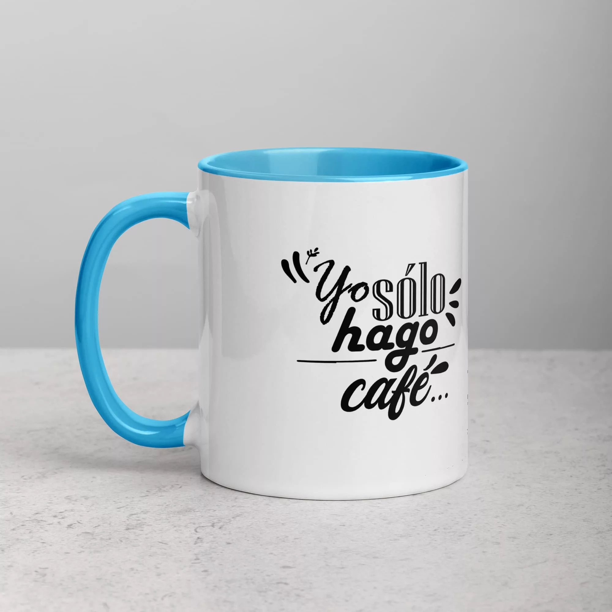 taza shakira perdon que te sal pique color interior azul 11oz left | Supertazas