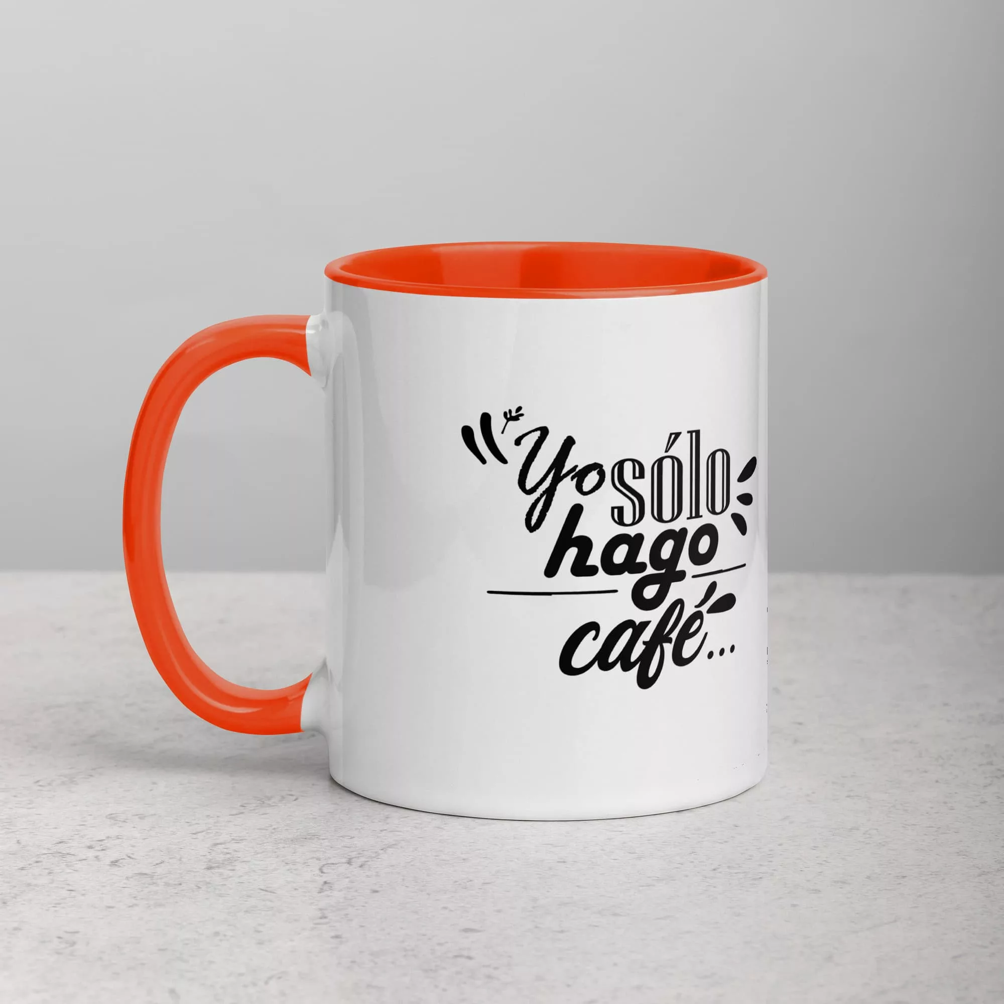 taza shakira perdon que te sal pique color interior naranja 11oz left | Supertazas