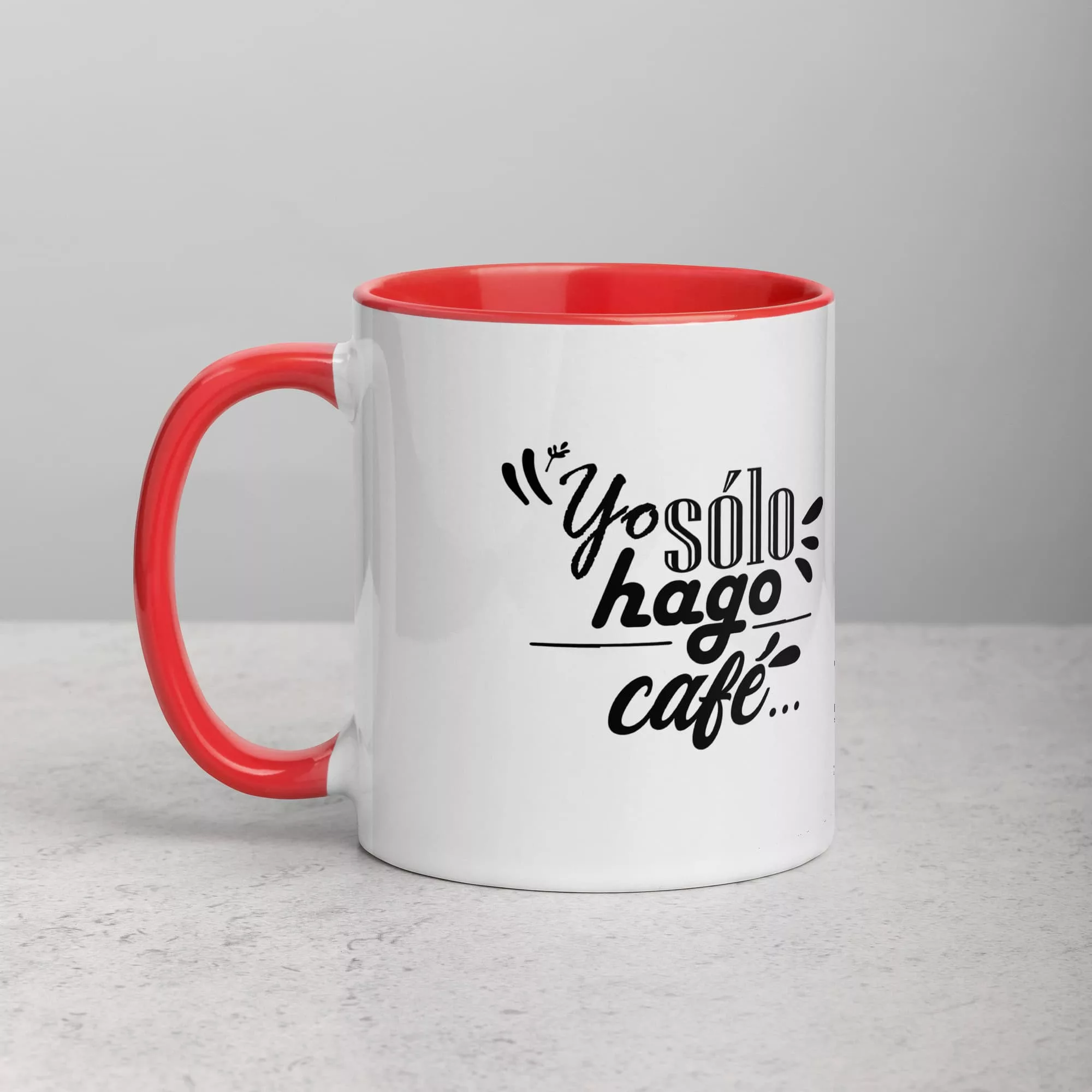 taza shakira perdon que te sal pique color interior rojo 11oz left | Supertazas