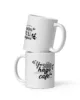 taza yo solo hago cafe blanca brillante blanco 11oz doble | Supertazas