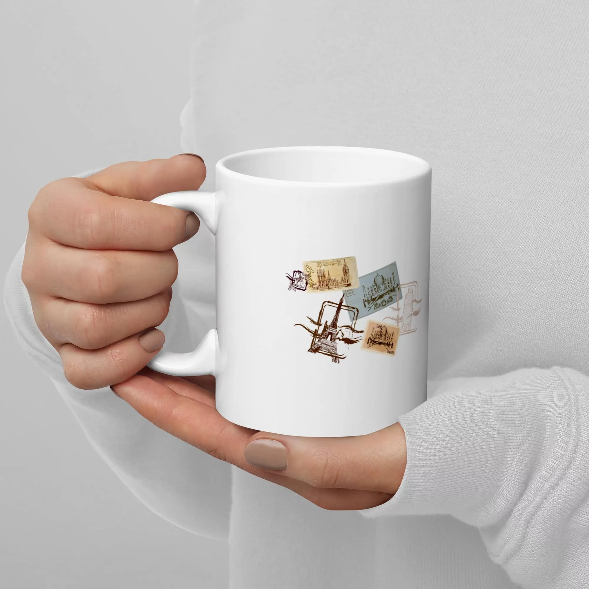 Taza El Mejor Padre Del Mundo Blanca Brillante Blanco 11Oz Left - Supertazas taza el mejor padre del mundo blanca brillante blanco 11oz left | Supertazas