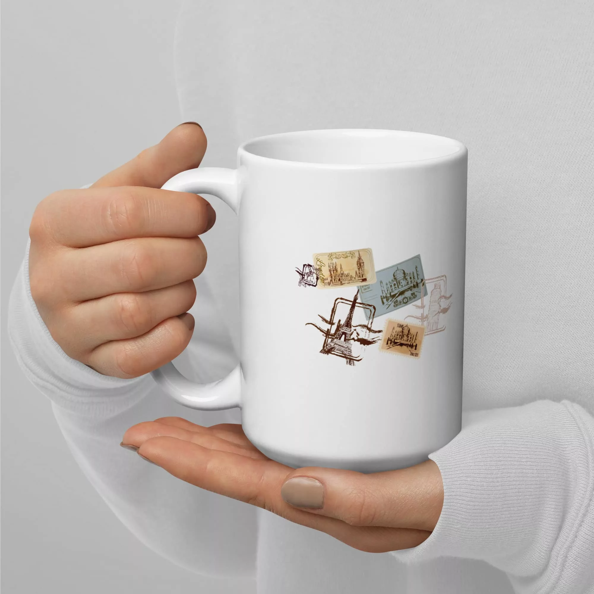 Taza El Mejor Padre Del Mundo Blanca Brillante Blanco 15Oz Left - Supertazas taza el mejor padre del mundo blanca brillante blanco 15oz left | Supertazas