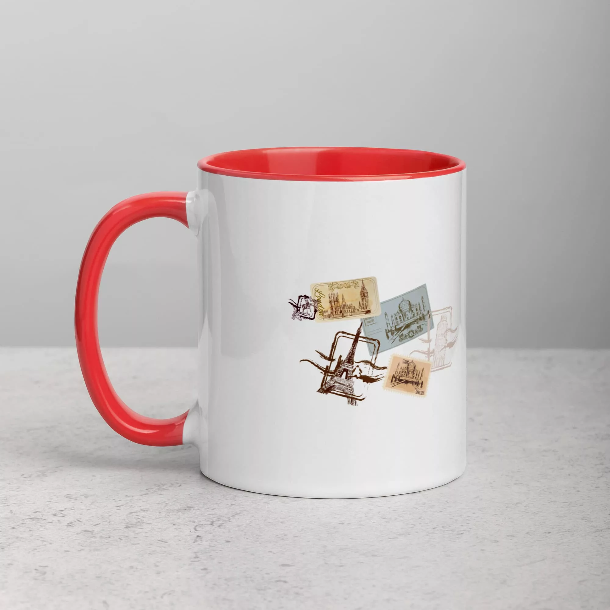 Taza El Mejor Padre Del Mundo Color Interior Rojo 11Oz Left - Supertazas taza el mejor padre del mundo color interior rojo 11oz left | Supertazas