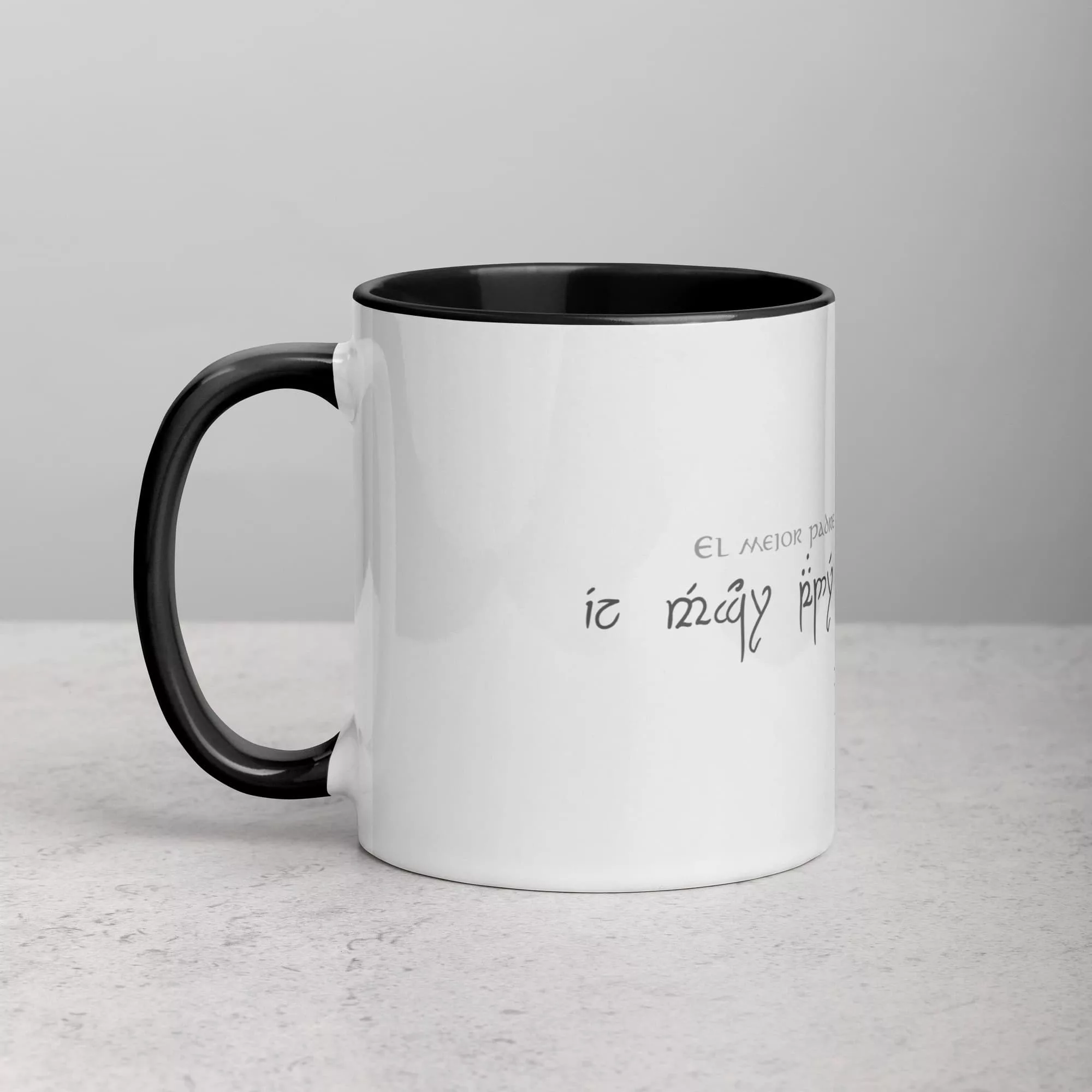 taza el senor de los anillos el mejor padre de la tierra media color interior negro 11oz left 1 | Supertazas