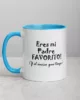 taza eres mi padre favorito y el unico color interior azul 11oz left taza eres mi padre favorito y el unico color interior azul 11oz left | Supertazas
