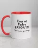 taza eres mi padre favorito y el unico color interior rojo 11oz left taza eres mi padre favorito y el unico color interior rojo 11oz left | Supertazas