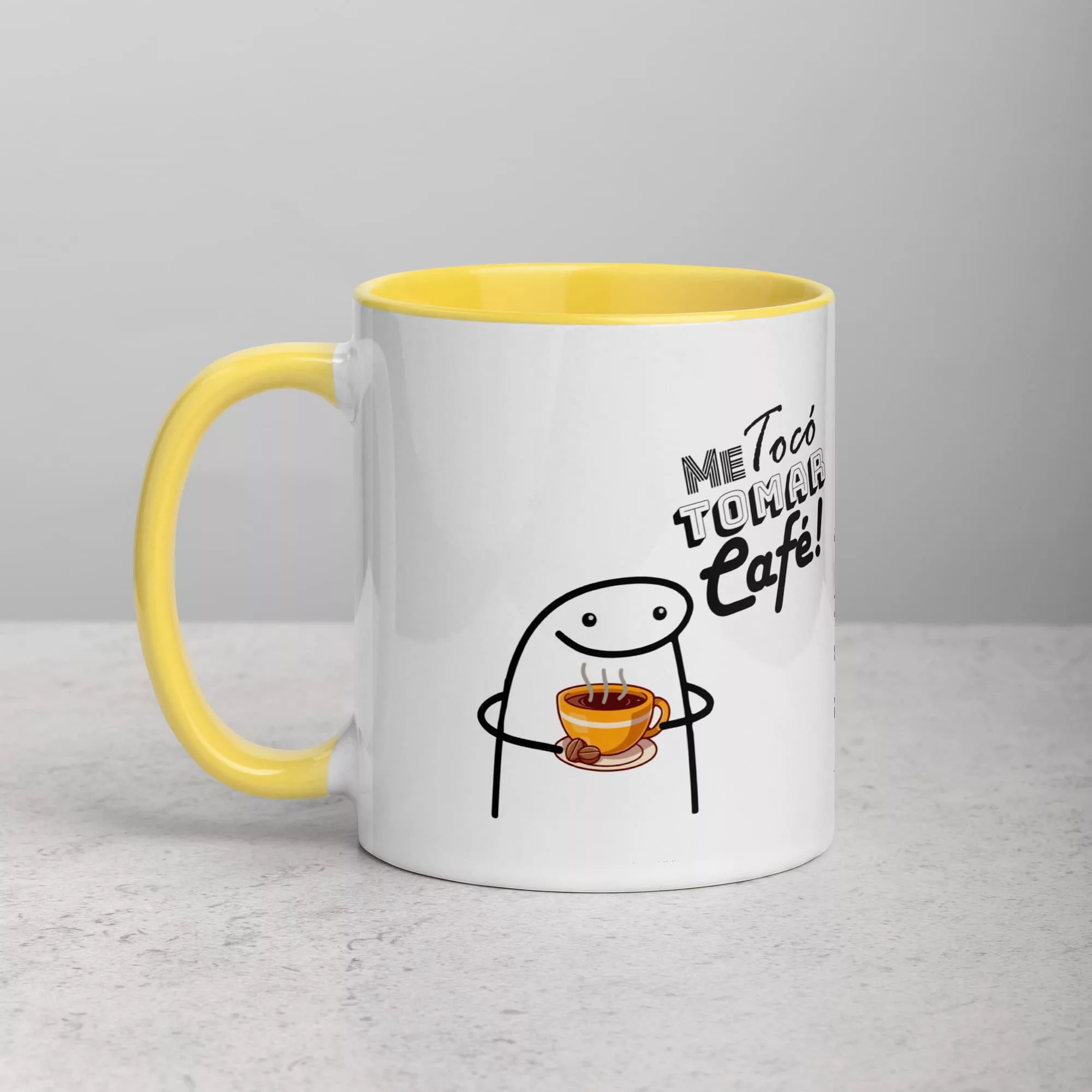 Taza Es Muy Temprano Para Cerveza Color Interior Amarillo 11Oz Left - Supertazas taza es muy temprano para cerveza color interior amarillo 11oz left | Supertazas